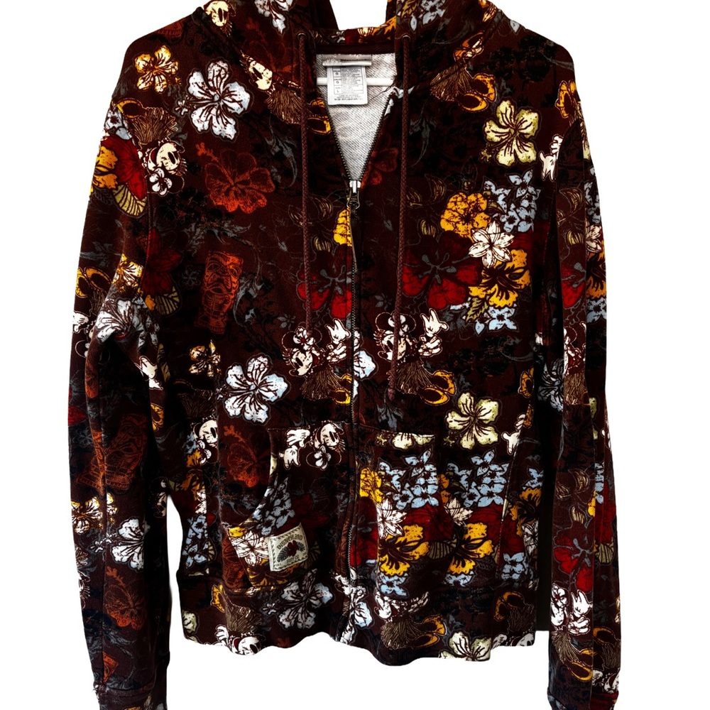Disney Surf Co Floral Patterned Hoodie